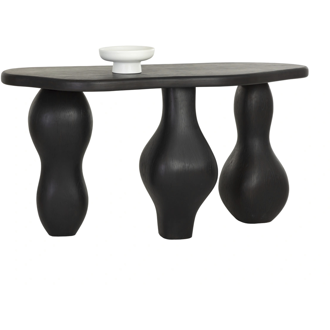 Ines 63 X 30 inch Black Outdoor Console Table